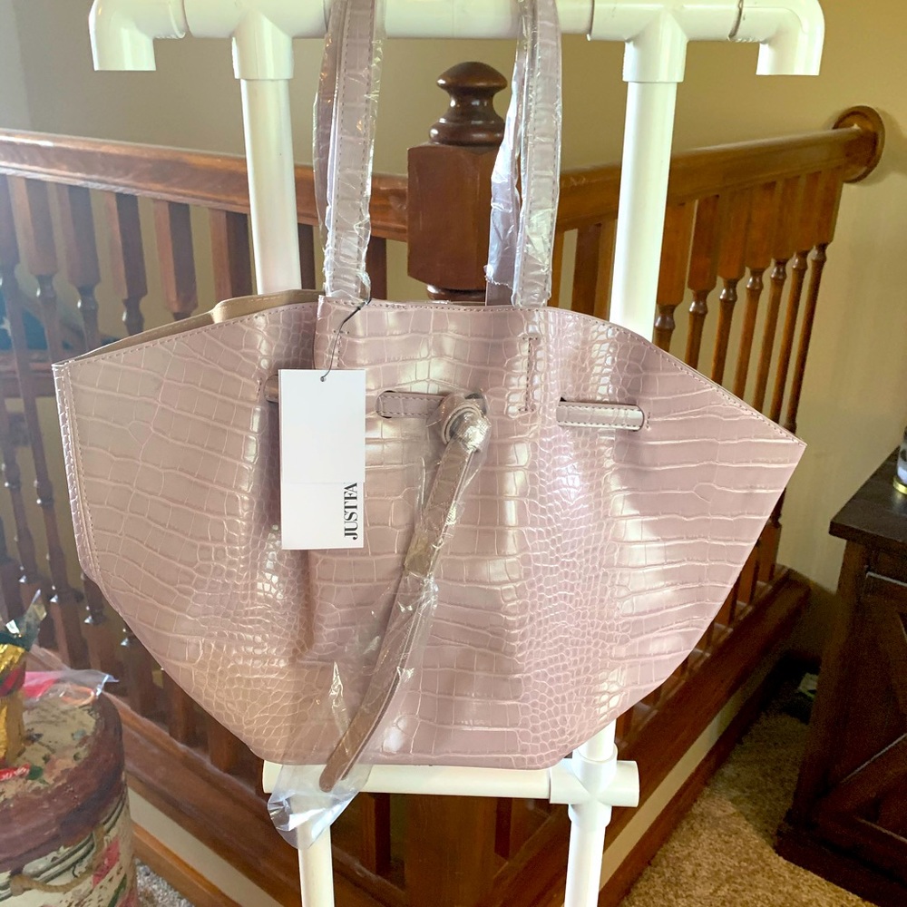 SOLD NWT’s JustFab Pale Lavender Satchel Purse
